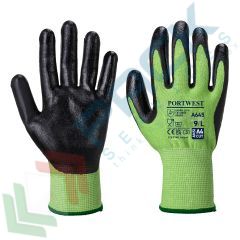 Guanti grip antitaglio per alimenti nitrile foam, Colore: Verde, Taglia: XS vendita, produzione, prezzi e offerte