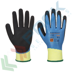 Guanti grip antitaglio per liquidi (Aqua Pro), Colore: Blu, Taglia: L vendita, produzione, prezzi e offerte