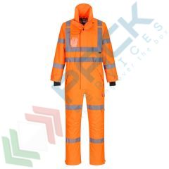 Tuta alta visibilit&agrave; antipioggia (Extreme), Colore: Arancione, Taglia: S, Vestibilit&agrave;: Regular vendita, produzione, prezzi e offerte