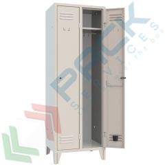 Armadio salva spazio 2 vani, 61,5 x 50 x 180 cm, maniglia, Tipologia: Tradizionali, Nr. Vani: 2, Larghezza (cm): 61.5, Profondit&agrave; (cm): 50, Altezza (cm): 180, Chiusura: Maniglia vendita, produzione, prezzi e offerte