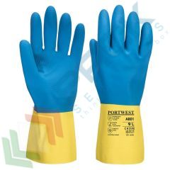 Guanti grip per chimici doppia immersione, Colore: Giallo + Blu, Taglia: S vendita, produzione, prezzi e offerte