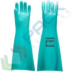 Guanti grip per chimici, lunghezza extra, Colore: Verde, Taglia: M vendita, produzione, prezzi e offerte