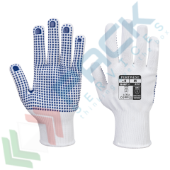 Guanti grip palmo in PVC (Polka Dot), Colore: Bianco, Taglia: XS vendita, produzione, prezzi e offerte