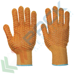 Guanti grip con reticolo strutturato (Criss Cross), Colore: Arancione, Taglia: XL vendita, produzione, prezzi e offerte