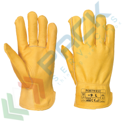 Guanti antifreddo in pelle bovina foderato (Driver), Colore: Marrone, Taglia: L vendita, produzione, prezzi e offerte