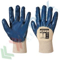 Guanti grip in cotone rivestimento in nitrile, Colore: Blu, Taglia: L vendita, produzione, prezzi e offerte