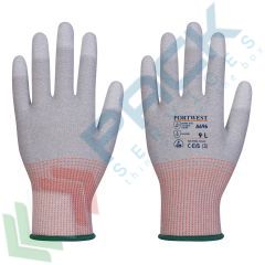 Guanti grip antitaglio ESD, touch dita in PU, Colore: Grigio + Bianco, Taglia: XS vendita, produzione, prezzi e offerte