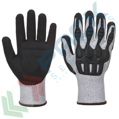 Guanti grip antitaglio e anti impatto in TPV, Colore: Grigio + Nero, Taglia: L vendita, produzione, prezzi e offerte