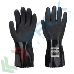 Guanti grip per chimici anticalore e ESD, Colore: Nero, Taglia: M vendita, produzione, prezzi e offerte