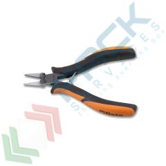 Pinza per elettronica a becchi piatti corti lisci impugnatura bimateriale vendita, produzione, prezzi e offerte