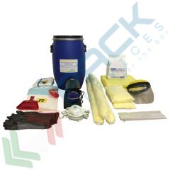 Kit antisversamento rischio chimico, assorb. 50 Lt - fusto, Tipologia: Kit Rischio Chimico, Modello: Contenitore Cilindrico, Confezionamento: Fusto, Capacit&agrave; di Assorbimento Conf. (Lt): 50 vendita, produzione, prezzi e offerte