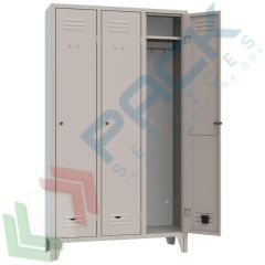 Armadio spogliatoio 3 vani, 102 x 33 x 180 cm, serratura, Tipologia: Tradizionali, Nr. Vani: 3, Larghezza (cm): 102, Profondit&agrave; (cm): 33, Altezza (cm): 180, Chiusura: Serratura vendita, produzione, prezzi e offerte