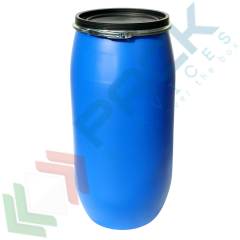 Fusto in HDPE alimentare, rotondo 150 Lt, ADR solidi, Tipologia: Fusto Bocca Aperta Rotondo (TO-UN), Capacit&agrave;: 150 Lt, Ideale per: Solidi e Polveri, Contatto Diretto con Alimenti: SI, Materiale: HDPE, Colore: Blu vendita, produzione, prezzi e offerte