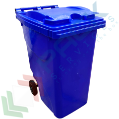 Bidone spazzatura 360 Lt, UNI EN 840, colore blu, Tipologia: Bidone UNI EN 840, Capacit&agrave;: 360 Lt, Chiusura: Coperchio a Cerniera, Versione: Standard, Colore: Blu vendita, produzione, prezzi e offerte