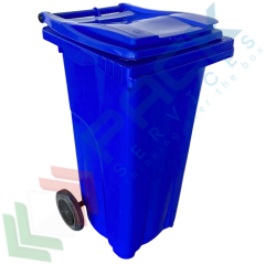 Bidone spazzatura 120 Lt, UNI EN 840, colore blu, Tipologia: Bidone, Capacità: 120 Lt, Versione: Coperchio a Cerniera, Colore: Blu vendita, produzione, prezzi e offerte