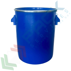Fusto in HDPE cilindrico, 30 Lt, per piatti prementi, Tipologia: Bocca Aperta - Cilindrica (7N00), Capacità: 30 Lt, Omologazione ADR: SI, Per Alimenti: NO, Materiale: HDPE, Colore: Blu vendita, produzione, prezzi e offerte
