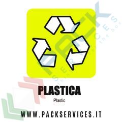 Adesivo per bidoni raccolta differenziata PLASTICA, Tipologia: Adesivo Raccolta Differenziata, Versione: Plastica vendita, produzione, prezzi e offerte