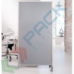 Parete divisoria in policarbonato alveolare, da ufficio, con magneti, Tipologia: Policarbonato, Colore: Grigio vendita, produzione, prezzi e offerte