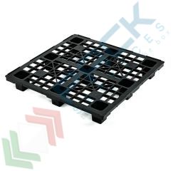 Pallet in PP-PCR forato, 120 x 120 cm, 9 piedi, Tipologia: Pallet Leggero, Base: Piedi, Parte Superiore: Forata, Mis. Base (cm): 120 x 120, Altezza (cm): 15,5, Portata Statica (Kg): 2500, Portata Dinamica (Kg): 1000 vendita, produzione, prezzi e offerte