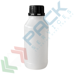 Bottiglia in HDPE cilindrica collo largo con sigillo, 500 ml, Tipologia: Bottiglie Cilindriche, Capacit&agrave;: 500 ml, Bocca: Larga, Chiusura: Tappo a Vite e Sigillo, Omologazione ADR: NO, Colore: Neutro vendita, produzione, prezzi e offerte