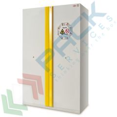 Armadio per infiammabili 120 L cm, ripiani inox, 2 ante ad incavo, Tipologia: Armadio per Infiammabili Type90, Versione: con Maniglia ad Incavo, Larghezza (cm): 120, Profondit&agrave; (cm): 60, Altezza (cm): 205, Ante: 2 Piene, Colore: Grigio, Versione Ripiani: Inox vendita, produzione, prezzi e offerte