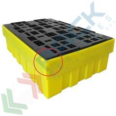 Vasca di raccolta in plastica con griglia, 1 fusto - LEGGERMENTE DANNEGGIATA vendita, produzione, prezzi e offerte