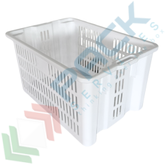 Cassa inseribile e sovrapponibile pareti forate, 50 Lt, Tipologia: Cassa Inseribile Alimentare, Versione: Base Chiusa e Pareti Forate, Mis. Base (cm): 43 x 55, Altezza (cm): 31, Capacit&agrave;: 50 Lt, Contatto Diretto con Alimenti: SI, Colore: Bianco vendita, produzione, prezzi e offerte