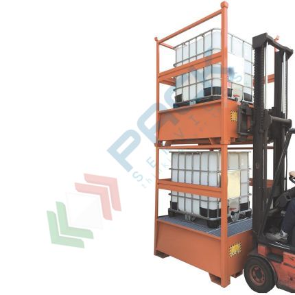 Vasca di contenimento liquidi in acciaio con pareti a fascia, ideale per 1 cisterne IBC, volume di raccolta 1000 Lt, Mis. 1350 L x 1660 P x 1930 H mm, colore arancio RAL 2004, Tipologia: Vasca per Cisterne, Ideale per: 1 Cisterna, Versione: con Pareti a Fascia, Materiale: Acciaio, Volume di Raccolta (Lt): 1000, 12 image vendita, produzione, prezzi e offerte