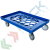 Carrello per cassette 60 x 40, piano a rete, 4 ruote gomma, Tipologia: Carrello 60 x 40, Versione: Piano in Rete, Colore: Blu, Materiale Ruote: Gomma, Versione Ruote: 4 Sterzanti vendita, produzione, prezzi e offerte