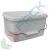 Secchio in PP rettangolare, 5,5 Lt, 28,5 x 19,5 x 15,1 cm, Tipologia: Secchio Rettangolare, Capacità: 5,5 Lt, Omologazione ADR: NO, Manico: Metallo, Colore: Bianco, Made In: Italia vendita, produzione, prezzi e offerte
