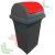 Pattumiera rifiuti 50 Lt, coperchio basculante rosso, Tipologia: Pattumiera, Capacità: 50 Lt, Chiusura: Coperchio Basculante, Versione: Standard, Colore: Rosso vendita, produzione, prezzi e offerte