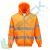 Felpa alta visibilità con cappuccio, 65% poliestere + 35% cotone, 300 gr, chiusura con zip, omologata EN ISO 20471, colore arancione, Tipologia: Felpa Alta Visibilità, Colore: Arancione, Taglia: XS, Vestibilità: Regular vendita, produzione, prezzi e offerte