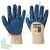Guanti da lavoro con grip, in cotone con rivestimento leggero in nitrile, con polso in maglia, immersione a 3/4 per una maggior protezione, calibro 12, omologati EN 388, colore blu navy, taglia L, Colore: Blu, Taglia: L vendita, produzione, prezzi e offerte