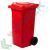 Bidone spazzatura 240 Lt, UNI EN 840, colore rosso, Tipologia: Bidone UNI EN 840, Capacità: 240 Lt, Chiusura: Coperchio a Cerniera, Versione: Standard, Colore: Rosso vendita, produzione, prezzi e offerte