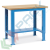 Banco da lavoro con piano in legno, 100 cm, gambe regolabili, Tipologia: Banco Standard, Gambe: Regolabili, Materiale Piano: Legno, Larghezza (cm): 103, Versione: Senza Cassetti, Colore: Blu vendita, produzione, prezzi e offerte