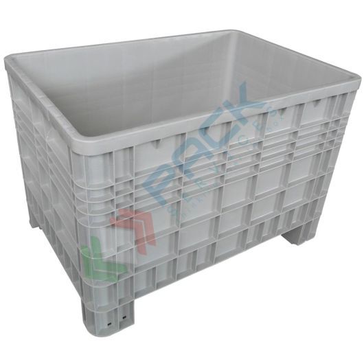 Cassa pallet in plastica (HDPE) 4 piedi, Mis. 1200 L x 800 P x 800 H mm, portata 250 Kg, volume 530 Lt, Tipologia: Bins Chiusi, Volume (Lt): 530, Materiale: HDPE, Mis. Base (cm): 80 x 120, Altezza (cm): 80, Base: 4 Piedi, Versione: Light vendita, produzione, prezzi e offerte