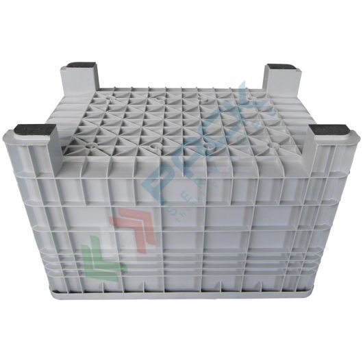 Cassa Pallet In Plastica Grigia - 675x940x640 Mm, Portata 200 Kg, Volume 290 Lt - Foto 8