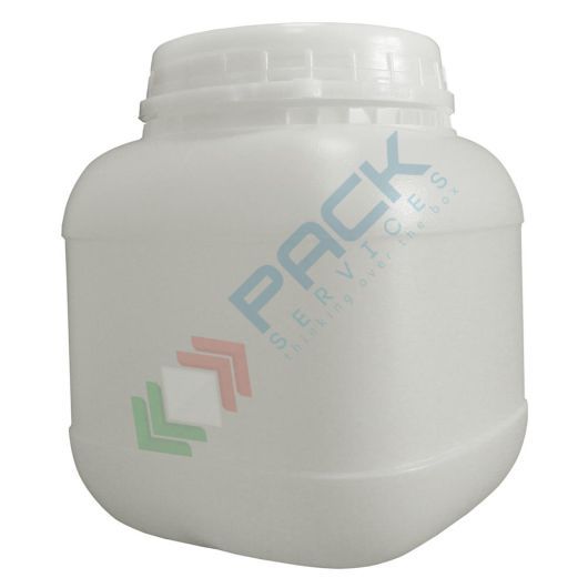 Barattolo in plastica (HDPE), quadrato, capacità 5000 ml, tappo a vite con sigillo di garanzia e sottotappo (inclusi), Tipologia: Quadrato tappo a vite (BQ), Capacità: 5000 ml, Colore: Neutro vendita, produzione, prezzi e offerte