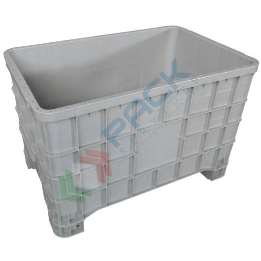 Cassa pallet in plastica (HDPE) 4 piedi, Mis. 1000 L x 635 P x 645 H mm, portata 150 Kg, volume 300 Lt, Tipologia: Bins Chiusi, Volume (Lt): 300, Materiale: HDPE, Mis. Base (cm): 63,5 x 100, Altezza (cm): 64,5, Base: 4 Piedi, Versione: Standard vendita, produzione, prezzi e offerte