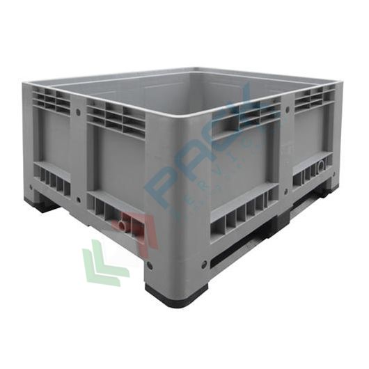 Cassa pallet in plastica (HDPE) 2 traverse, Mis. 1200 L x 1000 P x 580 H mm, portata 320 Kg, volume 400 Lt, Tipologia: Bins Chiusi, Volume (Lt): 400, Materiale: HDPE, Mis. Base (cm): 100 x 120, Altezza (cm): 58, Base: 2 Traverse, Versione: Standard vendita, produzione, prezzi e offerte