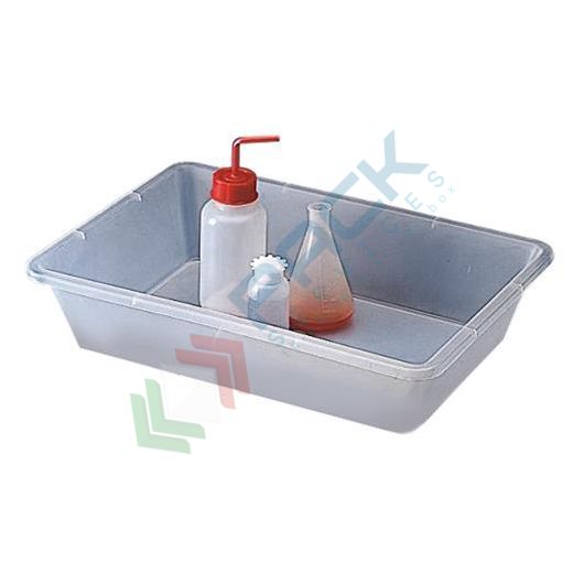 Vaschetta in plastica (PP) rettangolare, capacità 12 Lt, Mis. 510 L x 350 P x 105 H mm, per laboratorio, Tipologia: Vaschetta rettangolare, Capacità: 12 Lt vendita, produzione, prezzi e offerte