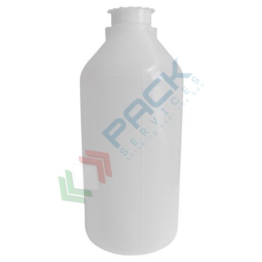 Bottiglia in plastica (PE), cilindrica a collo stretto, capacità 2000 ml, chiusura con tappo a vite e sottotappo (inclusi), Tipologia: Cilindrica Bocca Stretta (CCS), Capacità: 2000 ml, Colore: Neutro vendita, produzione, prezzi e offerte