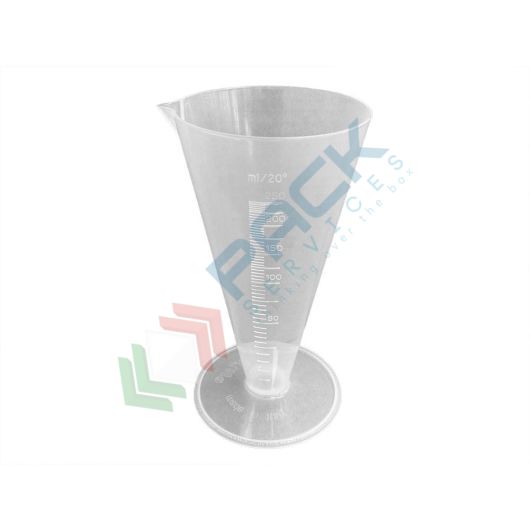 Bicchiere conico in plastica (PP), graduato, capacità 250 ml, Mis. 164 H mm, per usi generali di laboratorio, Tipologia: Bicchiere, Capacità: 250 ml, Colore: Neutro vendita, produzione, prezzi e offerte