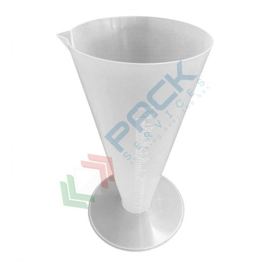 Bicchiere conico in plastica (PP), graduato, capacità 1000 ml, Mis. 263 H mm, per usi generali di laboratorio, Tipologia: Bicchiere, Capacità: 1000 ml, Colore: Neutro vendita, produzione, prezzi e offerte