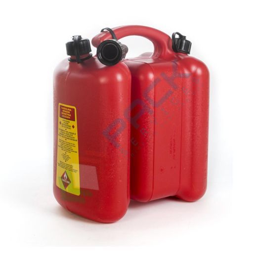 Tanica benzina in plastica, doppio serbatoio capacità 6 + 3 Lt, omologata UN, Tipologia: Combi, Capacità: 6 Lt + 3 Lt, Versione: Tappo + Beccuccio vendita, produzione, prezzi e offerte