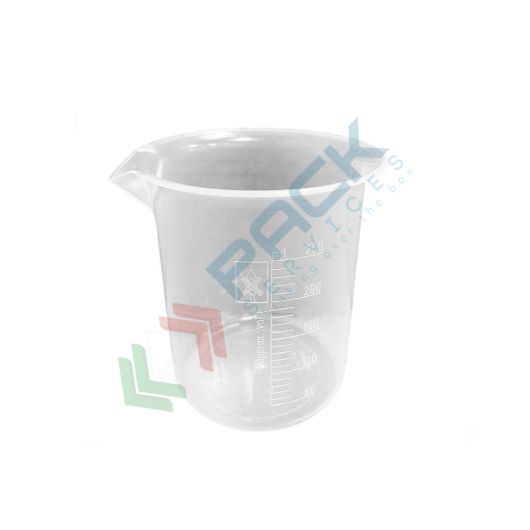 Becher in plastica (PP) graduato, capacità 250 ml, Mis. Ø 71 x 95 H mm, forma bassa, per usi generali di laboratorio, Tipologia: Becher, Capacità: 250 ml, Colore: Neutro vendita, produzione, prezzi e offerte