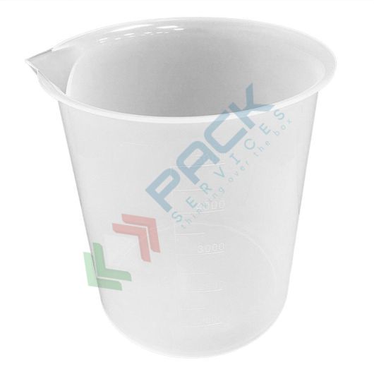 Becher in plastica (PP) graduato, capacità 5000 ml, Mis. Ø 188,5 x 229 H mm, forma bassa, per usi generali di laboratorio, Tipologia: Becher, Capacità: 5000 ml, Colore: Neutro vendita, produzione, prezzi e offerte