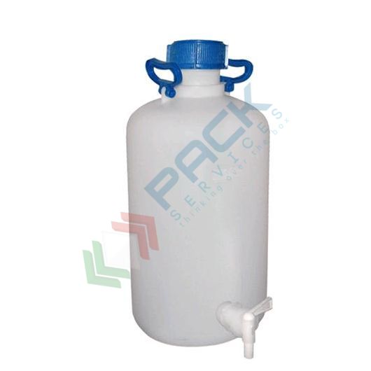 Bottiglione in plastica (HDPE), cilindrico con collo stretto e rubinetto, capacità 25 Lt, maniglie laterali in plastica e tappo a vite (incluso), Tipologia: Cilindrico, Capacità: 25 Lt, Bocca: Stretta, Versione: con Rubinetto vendita, produzione, prezzi e offerte