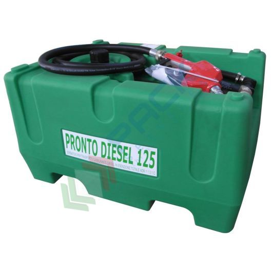 Serbatoio carburante in plastica (PE), per il trasporto Diesel, capacità 125 Lt, in Esenzione Totale ADR, Tipologia: Senza coperchio, Capacità: 125 Lt vendita, produzione, prezzi e offerte