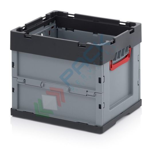 Cassetta in plastica (PP) pieghevole e richiudibile, capacità 31 Lt, Mis. 400 L x 300 P x 320 H mm, base e pareti chiuse, Tipologia: Pieghevoli, Mis. Base (cm): 30 x 40, Altezza (cm): 32 vendita, produzione, prezzi e offerte